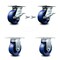 Service Caster 5 Inch Solid Poly Caster Brakes/Swivel Locks and 2 Rigid, 2PK SCC-35S520-SPUB-SLB-BSL-2-R-2 - alternate 1